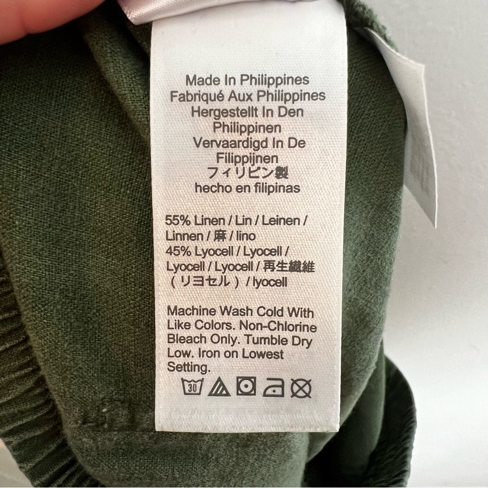 J. CREW- Seaside Pant in Linen Blend Casual Pull On Travel Lightweight Resort - Picture 6 of 7